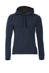 Clique Classic Hoody Women blu granatowy — bluza z kapturem, mieszanka bawełny. Niebieskie bluzy z kapturem CLIQUE, s, bez wzorów, z bawełny, z kapturem. Za 307.90 zł.