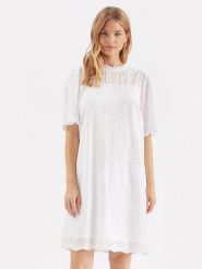 Cream Sukienka codzienna Moccamia 10611191 Biały Regular Fit. Białe sukienki Cream, na co dzień, bez wzorów, z bawełny, bez kołnierzyka, bez ramiączek, proste. Za 369.99 zł.