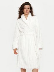 DKNY Szlafrok YI60027 Biały. Białe szlafroki damskie DKNY, s, bez wzorów, z syntetyku, bez ramiączek. Za 469.99 zł.