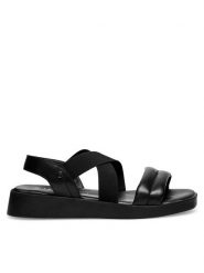 Lasocki Sandały WI16-KIMBALLY-01 Czarny. Czarne sandały Lasocki, bez wzorów, ze skóry, bez obcasa, na płaskiej podeszwie, bez zapięcia. Za 139.99 zł.