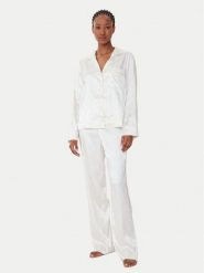 Guess Piżama O5BX05 W4732 Écru Regular Fit. Piżamy Guess, xs, z aplikacjami, z syntetyku, bez kołnierzyka, bez ramiączek. Za 299.99 zł.