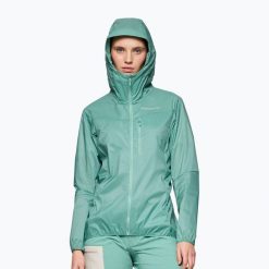 Kurtka przeciwwiatrowa damska NORRONA Faketind Aero60 Zip Hood. Niebieskie kurtki NORRONA, s, bez wzorów, z elastanu, bez kaptura. Za 839.99 zł.