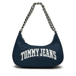 Torebka Tommy Jeans. Niebieskie torebki klasyczne Tommy Jeans, bez wzorów, z jeansu, klasyczne, bez dodatków. Za 229.99 zł.