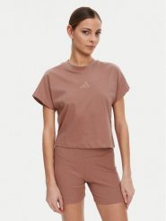 Adidas T-Shirt ALL SZN JJ1237 Różowy Regular Fit. Czerwone t-shirty adidas, xs, bez wzorów, z bawełny, bez kołnierzyka, bez ramiączek. Za 89.99 zł.