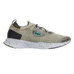 Buty do chodzenia damskie Lacoste Neo Run. Brązowe buty do biegania Lacoste, bez wzorów, z gumy, bez zapięcia, do biegania. Za 267.00 zł.