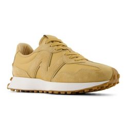 Buty New Balance U327LJ żółte. Żółte buty treningowe bez wzorów, z gumy, bez zapięcia. Za 680.39 zł.