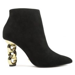 Botki Kat Maconie. Czarne botki Kat Maconie, bez wzorów, bez obcasa, na słupku, bez zapięcia. Za 1,359.00 zł.