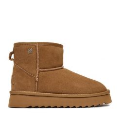 Śniegowce Nine West. Brązowe śniegowce Nine West, bez wzorów, bez zapięcia. Za 279.99 zł.