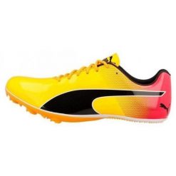 Buty Piłkarskie Puma Evospeed Sprint 14 Dorosłych. Żółte buty do biegania Puma, bez wzorów, z materiału, bez zapięcia, do biegania. Za 346.99 zł.
