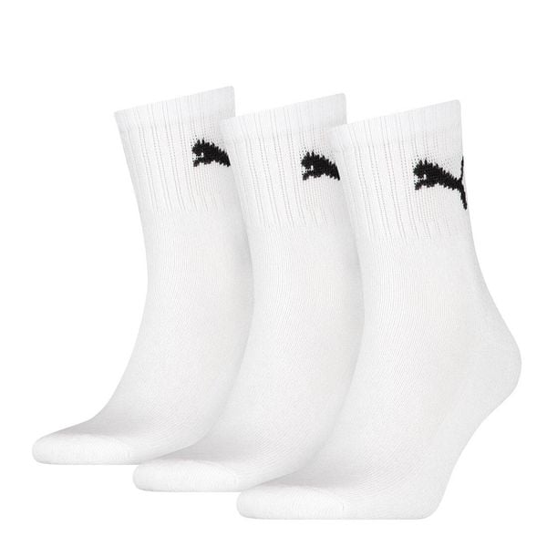Skarpety dla dorosłych Puma Short Crew 3P 3Pack. Białe skarpetki Puma, bez wzorów, z bawełny. Za 39.00 zł.