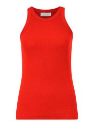 Rich & Royal Top w kolorze czerwonym rozmiar: L. Czerwone topy Rich & Royal, l, bez wzorów, ze splotem, bez kołnierzyka, bez ramiączek. Za 52.79 zł.