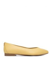 Lasocki Baleriny CEO-RST-KAJA-66 Żółty. Żółte baleriny Lasocki, bez wzorów, ze skóry, bez obcasa, bez zapięcia. Za 149.99 zł.
