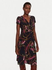 Lauren Ralph Lauren Sukienka koktajlowa 250946815001 Granatowy Regular Fit. Niebieskie sukienki Lauren Ralph Lauren, bez wzorów, z syntetyku, wizytowe, bez kołnierzyka, bez ramiączek. Za 609.99 zł.