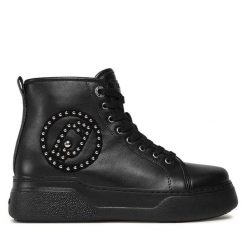 Botki Liu Jo. Czarne botki Liu Jo, bez wzorów, bez obcasa, na płaskiej podeszwie, bez zapięcia. Za 529.99 zł.