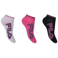 Skarpetki Fila 3-pak W Sneaker Flower 35-38. Białe skarpetki Fila, bez wzorów, z materiału. Za 143.99 zł.