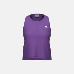 MOVE Damski Top Bez Rękawów. Fioletowe topy Head, bez wzorów, sportowe, bez kołnierzyka, bez ramiączek. Za 210.00 zł.