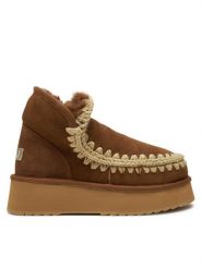 Mou Śniegowce Mini Eskimo Platform Boot FW681000A Brązowy. Brązowe śniegowce Mou, bez wzorów, ze skóry, bez zapięcia. Za 1,049.00 zł.
