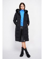 ASSUILI Płaszcz pikowany w kolorze czarnym rozmiar: 40. Czarne płaszcze Assuili, bez wzorów, klasyczne, bez kaptura. Za 369.99 zł.