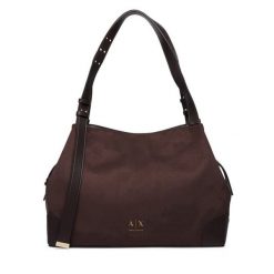Torebka Armani Exchange. Brązowe torebki klasyczne Armani Exchange, bez wzorów, klasyczne, bez dodatków. Za 779.99 zł.