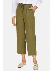 Le Jardin du Lin Spodnie w kolorze khaki rozmiar: 34. Brązowe spodnie materiałowe Le jardin du lin, bez wzorów, z materiału, klasyczne, z podwyższonym stanem. Za 87.40 zł.