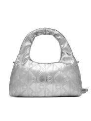 Calvin Klein Torebka Puffy Aop Mini Bag With Strap LV04F3444G Srebrny. Szare torebki klasyczne Calvin Klein, bez wzorów, ze skóry, bez dodatków. Za 449.99 zł.