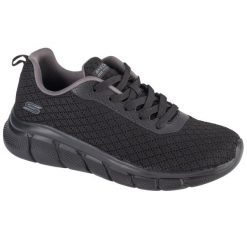Buty sportowe Sneakersy damskie, Bobs Sport B Flex - Quick Pivot. Czarne buty sportowe lifestyle Skechers, bez wzorów, bez zapięcia, trekkingowe. Za 219.99 zł.