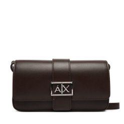 Torebka Armani Exchange. Brązowe listonoszki Armani Exchange, bez wzorów, bez dodatków. Za 439.99 zł.