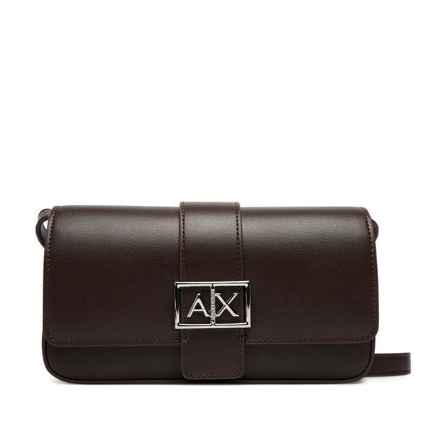 Torebka Armani Exchange. Brązowe listonoszki Armani Exchange, bez wzorów, bez dodatków. Za 351.99 zł.