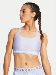 Under Armour Biustonosz sportowy Crossback Mid Bra 1361034-539 Niebieski Compression Fit. Niebieskie biustonosze sportowe Under Armour, bez wzorów, z syntetyku. Za 139.99 zł.