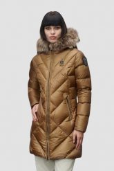 BLAUER Brązowa damska kurtka Althea Raincoat Long Jackets. Brązowe kurtki Blauer USA, l, bez wzorów, z poliamidu. W wyprzedaży za 1,509.99 zł.