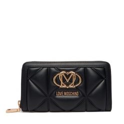 Portfel LOVE MOSCHINO. Czarne portfele Love Moschino, bez wzorów. Za 529.99 zł.