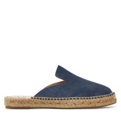 Espadryle Manebi. Niebieskie espadryle Manebi, bez wzorów, bez obcasa. Za 309.99 zł.