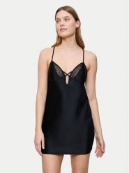 Triumph Koszula nocna A Weekend To Remember 10225051 Czarny Regular Fit. Czarne koszule nocne Triumph, bez wzorów, z syntetyku, bez ramiączek. Za 149.99 zł.