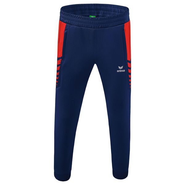 Spodnie dresowe dla dzieci Erima Worker Six Wings. Czerwone szorty Erima, bez wzorów, z dresówki, sportowe. Za 162.00 zł.