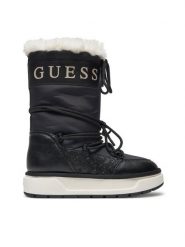 Guess Śniegowce Undelo FLFUEL ELE11 Czarny. Czarne śniegowce Guess, z aplikacjami, z materiału, bez zapięcia. Za 879.99 zł.