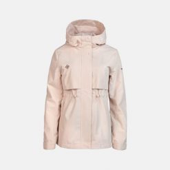 Kurtka damska SEDONA W Shell Mount-Tex wodoodporna, oddychająca i wiatroszczelna. Czerwone kurtki IZAS, bez wzorów, bez kaptura. Za 486.91 zł.