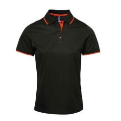 Damska Koszulka Polo Coolchecker W Kontrastowym Kolorze. Brązowe t-shirty sportowe PREMIER, xs, bez wzorów, bez ramiączek. Za 81.99 zł.