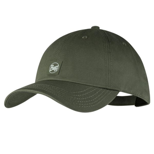 Czapka z daszkiem dla dorosłych Buff Baseball Cap. Zielone czapki z daszkiem Buff, bez wzorów, z bawełny, sportowe. Za 107.00 zł.