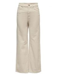 ONLY Spodnie sztruksowe "Hope" w kolorze beżowym rozmiar: 40/L32. Brązowe spodnie materiałowe ONLY, z aplikacjami, z materiału, klasyczne, z podwyższonym stanem. Za 86.99 zł.