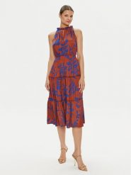 Gap Sukienka letnia 665843-01 Brązowy Loose Fit. Brązowe sukienki GAP, l, bez wzorów, z syntetyku, bez kołnierzyka, bez ramiączek. Za 219.99 zł.