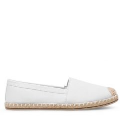 Espadryle Jenny Fairy. Białe espadryle Jenny Fairy, bez wzorów, bez obcasa. Za 59.99 zł.