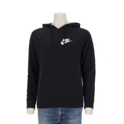 Second life - Nike bluza damska z kapturem - Jak nowy. Czarne bluzy z kapturem Nike, l, bez wzorów, z materiału, z kapturem, na fitness i siłownię. Za 97.94 zł.