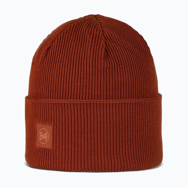 Czapka zimowa BUFF Crossknit. Brązowe czapki zimowe Buff, bez wzorów, z materiału. Za 151.70 zł.