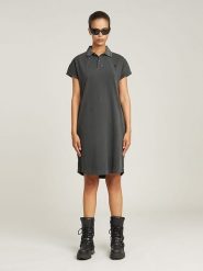 G-Star Sukienka w kolorze antracytowym rozmiar: M. Czarne sukienki G-Star, na co dzień, m, bez wzorów, retro, bez kołnierzyka, bez ramiączek, midi, proste. Za 166.10 zł.