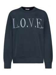 Sublevel Bluza w kolorze granatowym rozmiar: XS. Niebieskie bluzy Sublevel, xs, bez wzorów, z bawełny, bez kaptura. Za 74.99 zł.