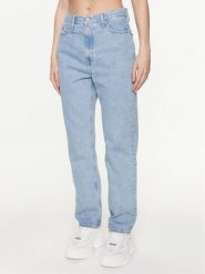 Tommy Jeans Jeansy Julie DW0DW15739 Błękitny Straight Fit. Niebieskie jeansy Tommy Jeans, bez wzorów, z bawełny. Za 339.99 zł.