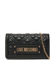 LOVE MOSCHINO Torebka JC5681PP1MLA0000 Czarny. Czarne kopertówki Love Moschino, bez wzorów, ze skóry, wizytowe, bez dodatków. Za 389.99 zł.