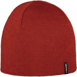 Czapka zimowa z wełną merino VIKING Noma 2.0 GWS Pro Style. Czerwone czapki zimowe Viking, z aplikacjami, z gore-texu. Za 84.77 zł.