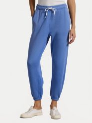 Polo Ralph Lauren Spodnie dresowe 211943009 Niebieski Regular Fit. Niebieskie spodnie dresowe Polo Ralph Lauren, bez wzorów, z bawełny. Za 579.99 zł.