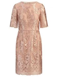 APART Sukienka w kolorze jasnoróżowym rozmiar: 42. Różowe sukienki Apart, bez wzorów, bez kołnierzyka, bez ramiączek, midi. Za 413.95 zł.